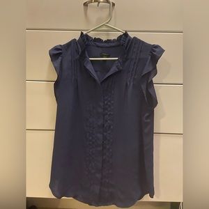 Blue Ann Taylor Blouse in Medium